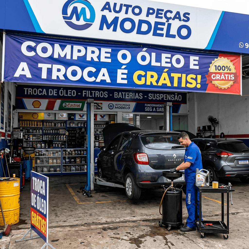Arte de exemplo — Auto Peças Modelo