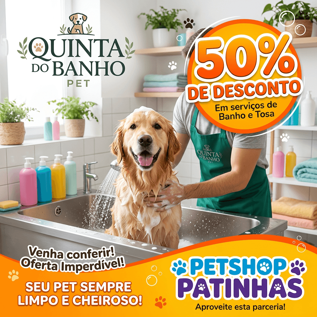 Arte de exemplo — Petshop Patinhas